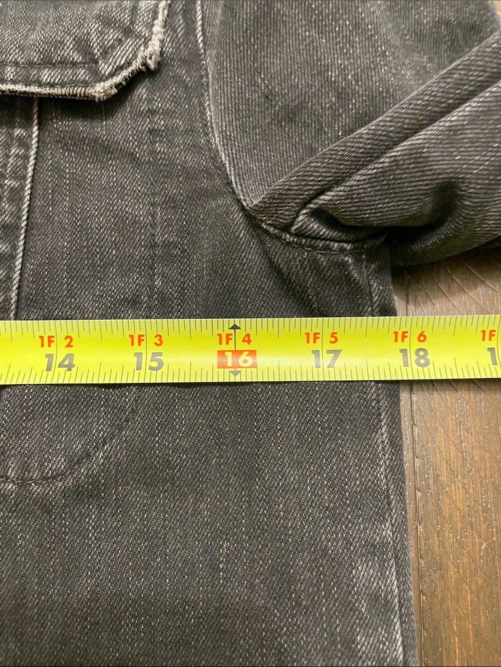 Zadig & Voltaire Kio Black Denim Jacket Size M - Picture 8 of 9